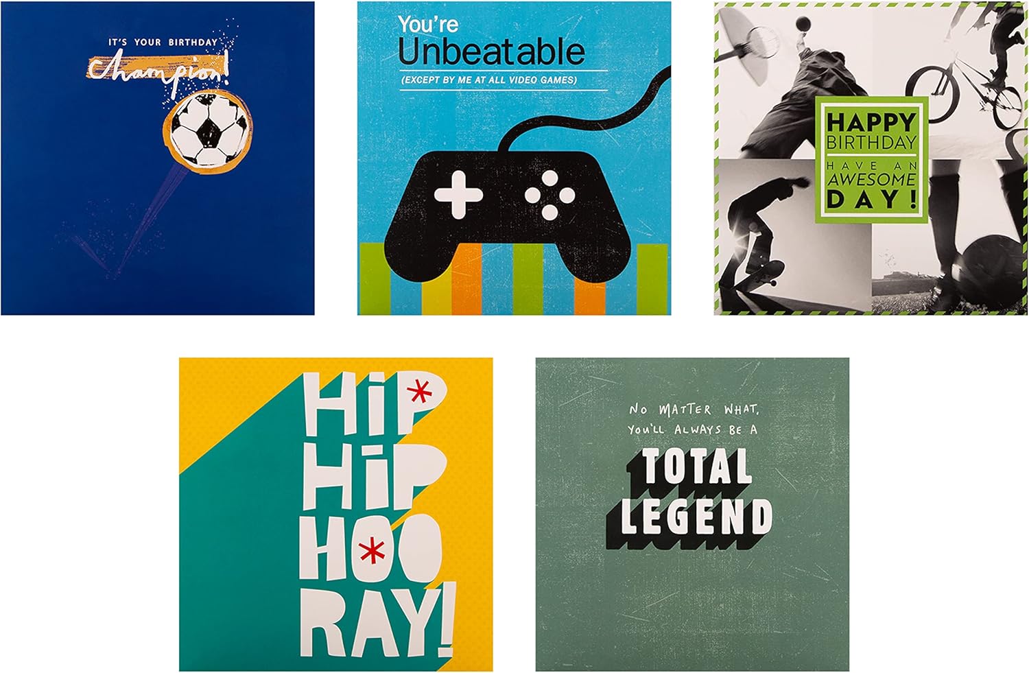 Epic Designs Multipack of 20 in 20 Designs Birthday Cards