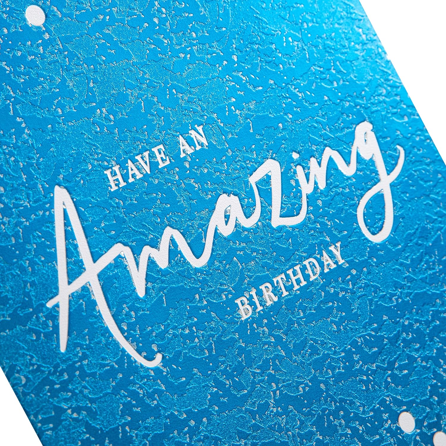 Contemporary Textured Foil Design Birthday Card