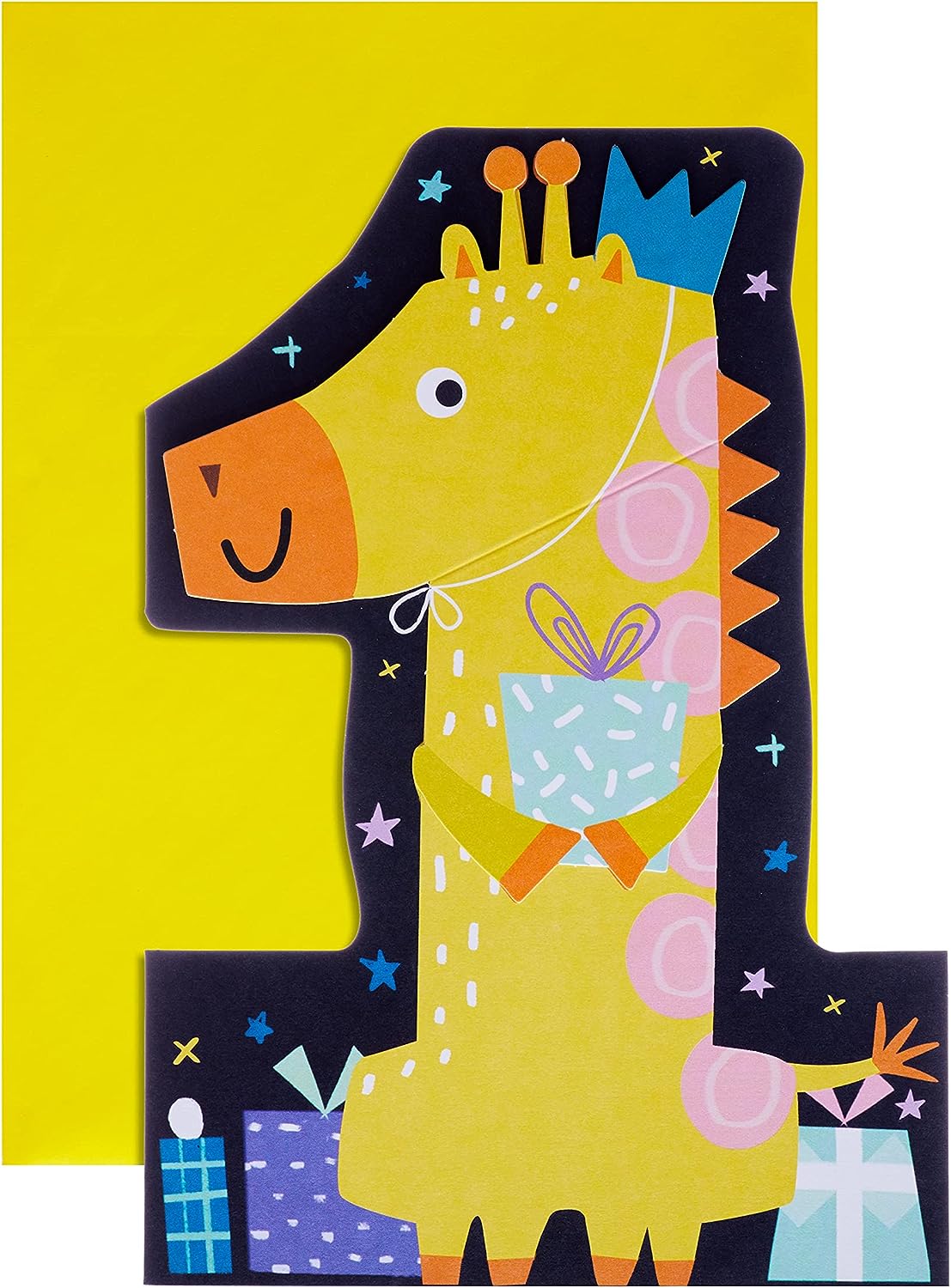 Fun Die Cut Design 1st Birthday Card