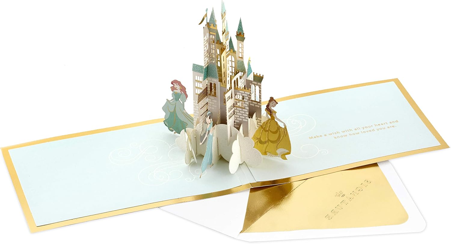 Disney Princesses Signature Paper Wonder Pop Up Birthday Card