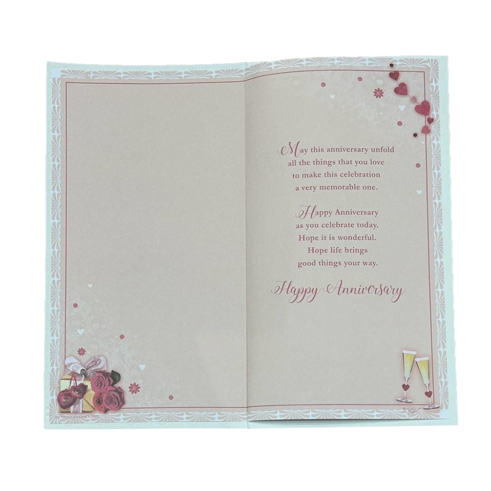 Son & Daughter in Law Anniversary Soft Whispers Card – Collect Cards