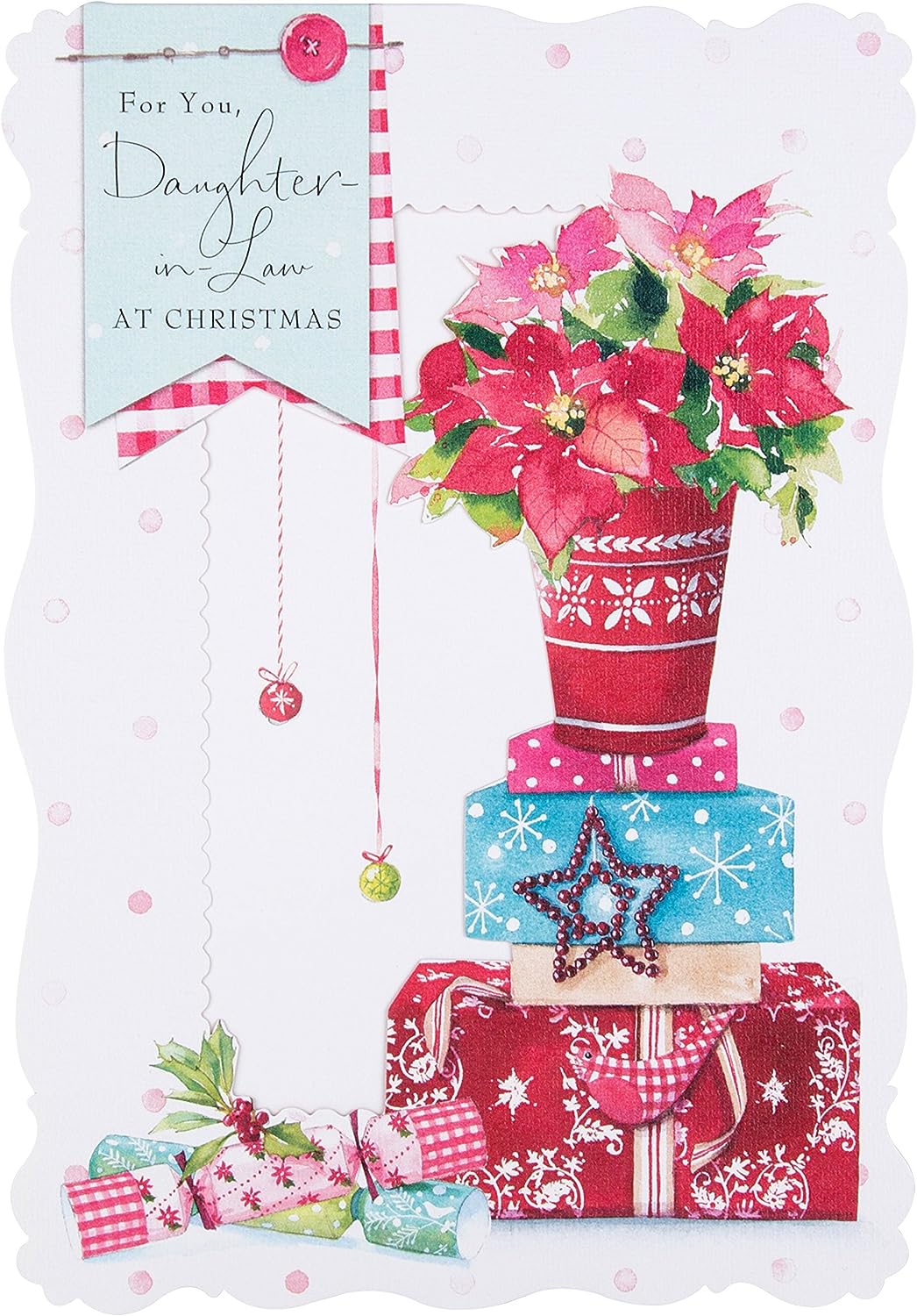 Daughter in Law Christmas Card 'Happy'