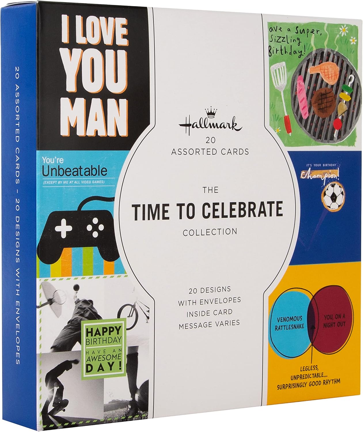 Epic Designs Multipack of 20 in 20 Designs Birthday Cards