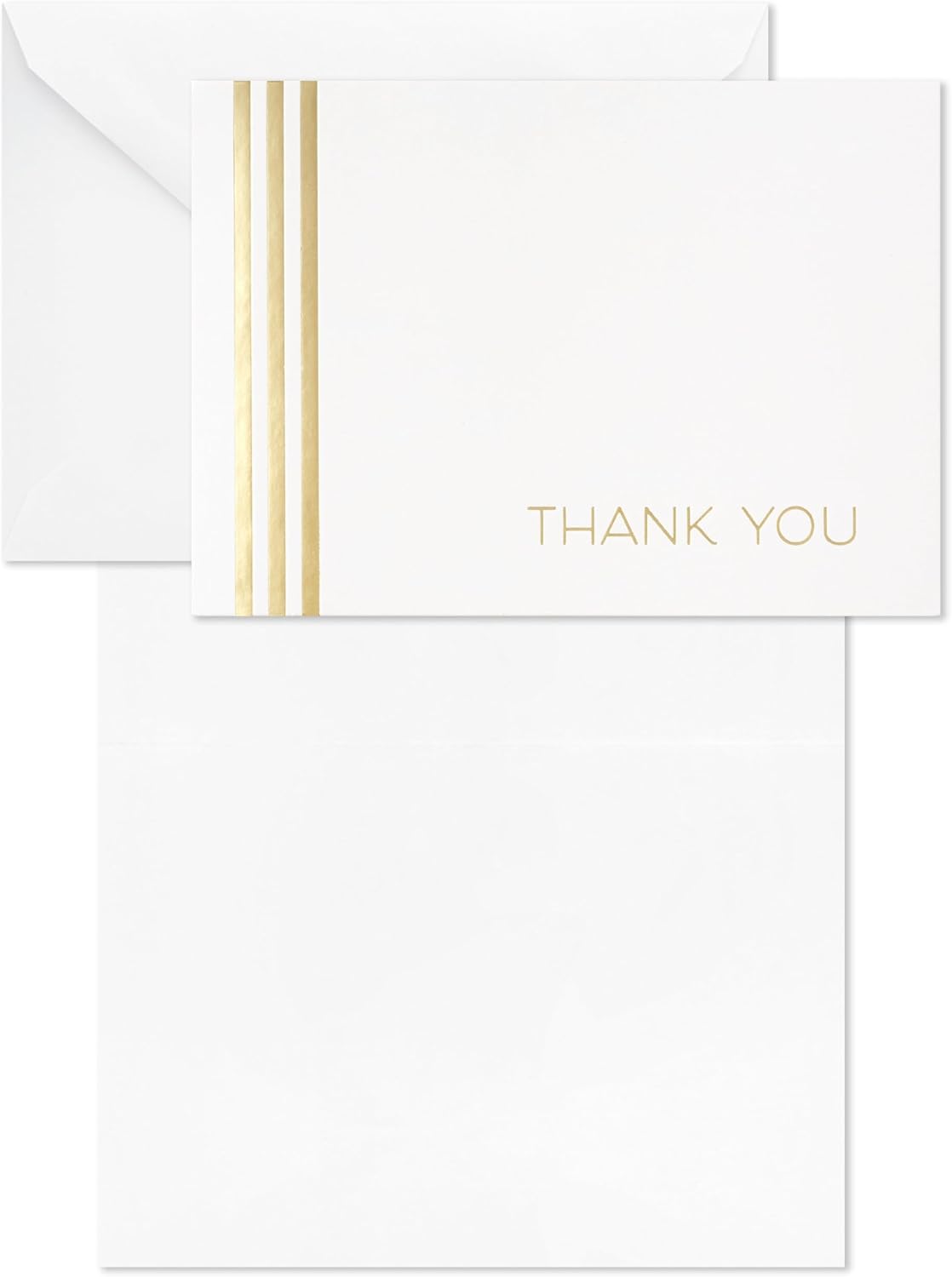 Gold Foil Pack of 40 in 4 Designs Thank You Cards