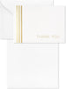 Gold Foil Pack of 40 in 4 Designs Thank You Cards