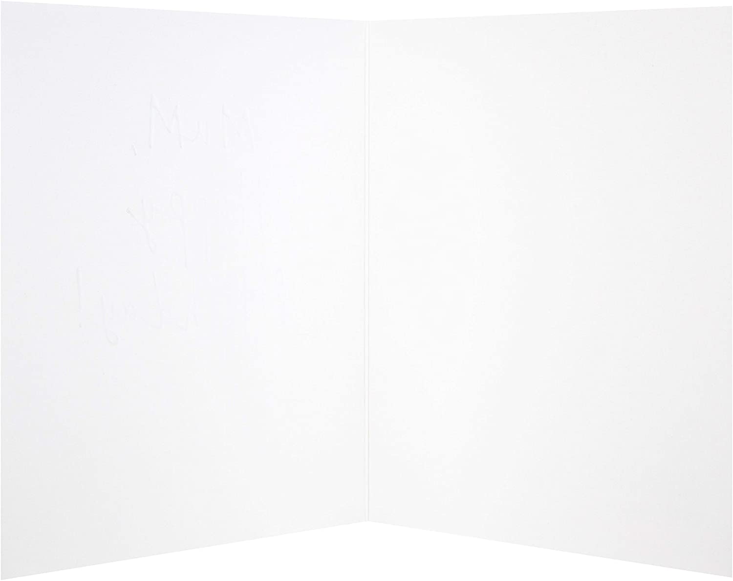 Embossed Text Design Mum Birthday Card "Blank"