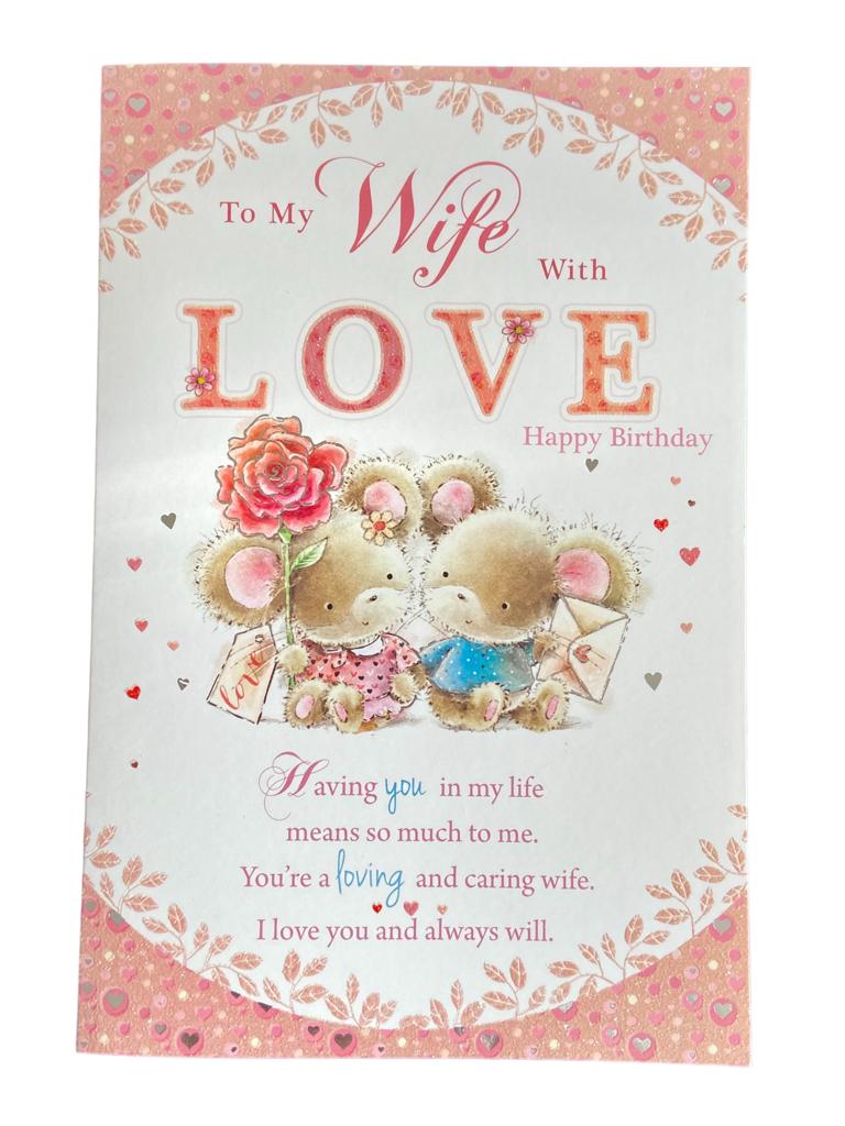 So Blessed You're My Wife Birthday Card - Greeting Cards