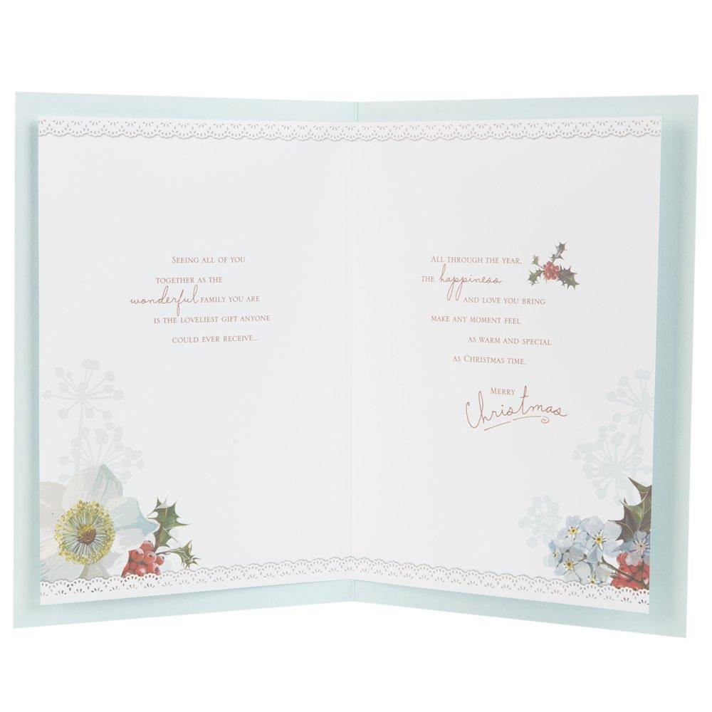 Daughter and Family Christmas Traditional Large Square Card