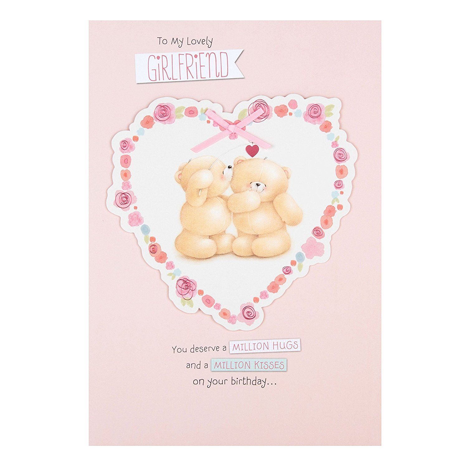 Forever Friends Girlfriend Birthday Card "You Deserve a Million Hugs" Large