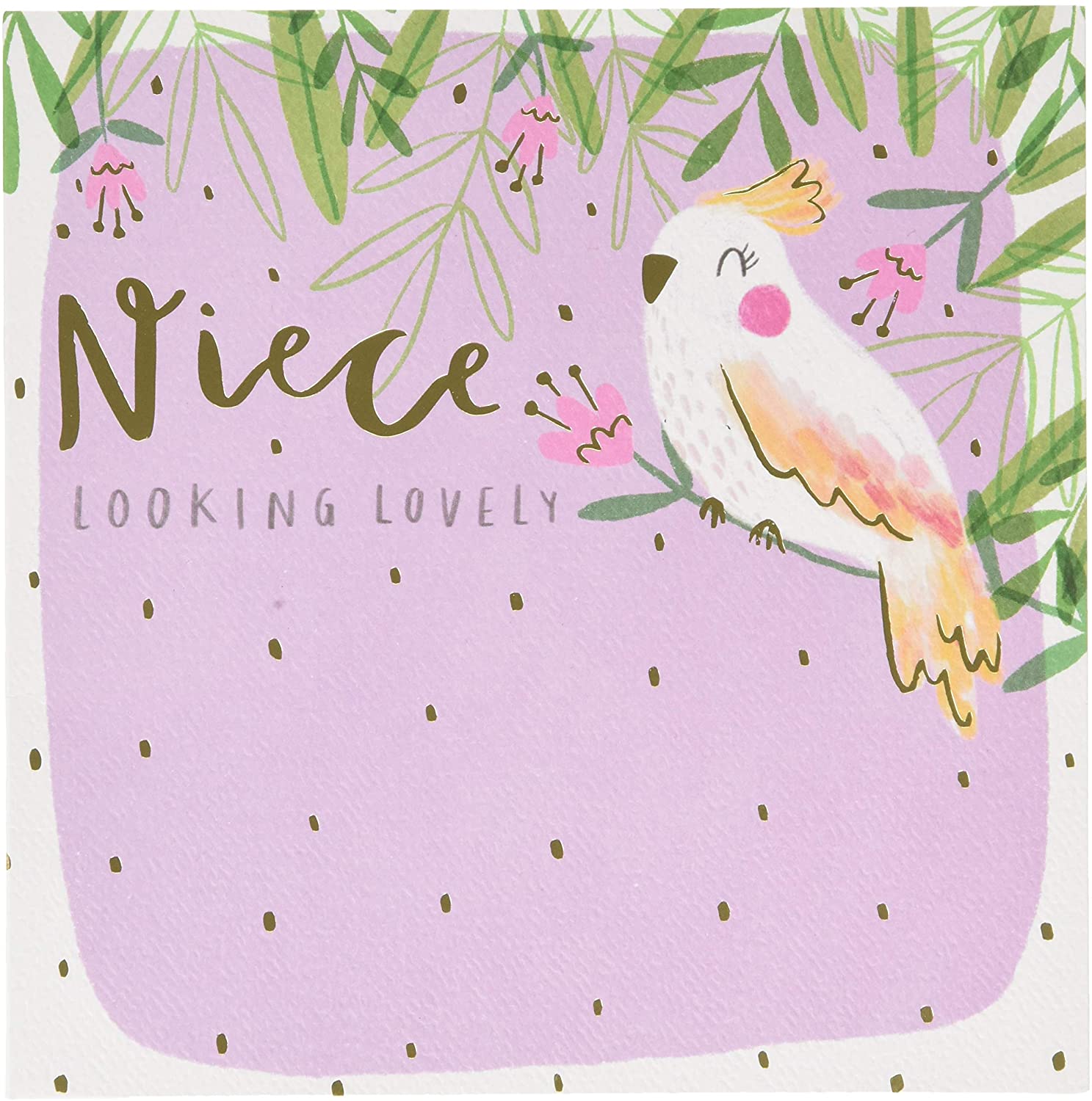 Cute Cockatiel Design Niece Birthday Card