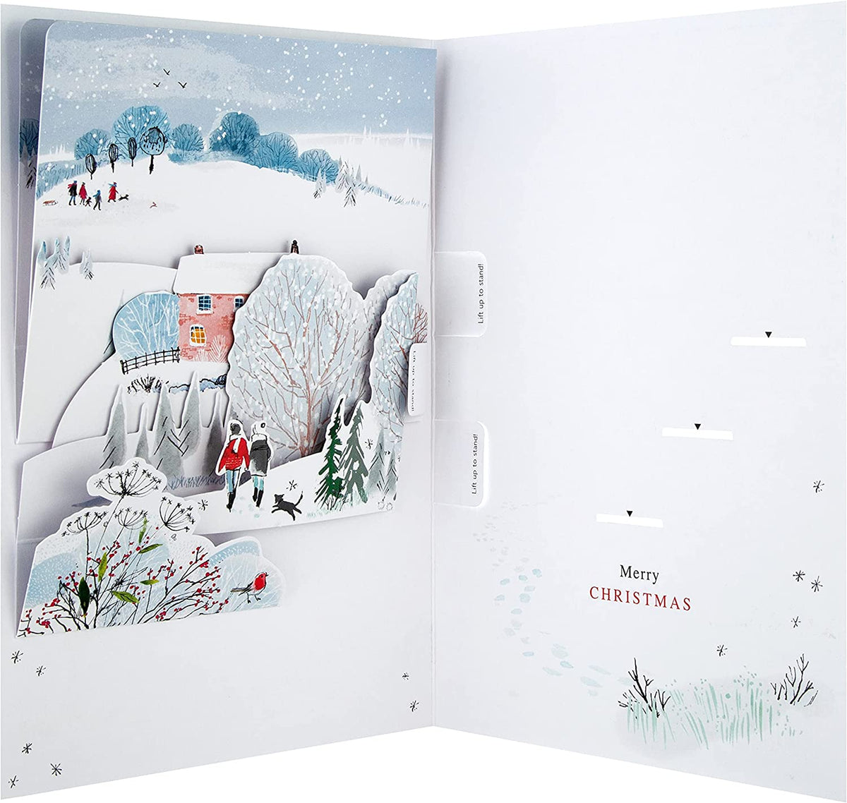 Classic Illustrated Winter Scene Design Mum Christmas Card – Collect Cards