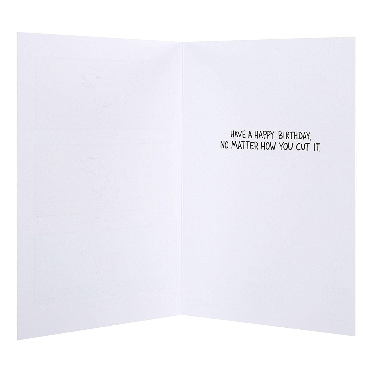 Funny Birthday Card 'How You Cut It'