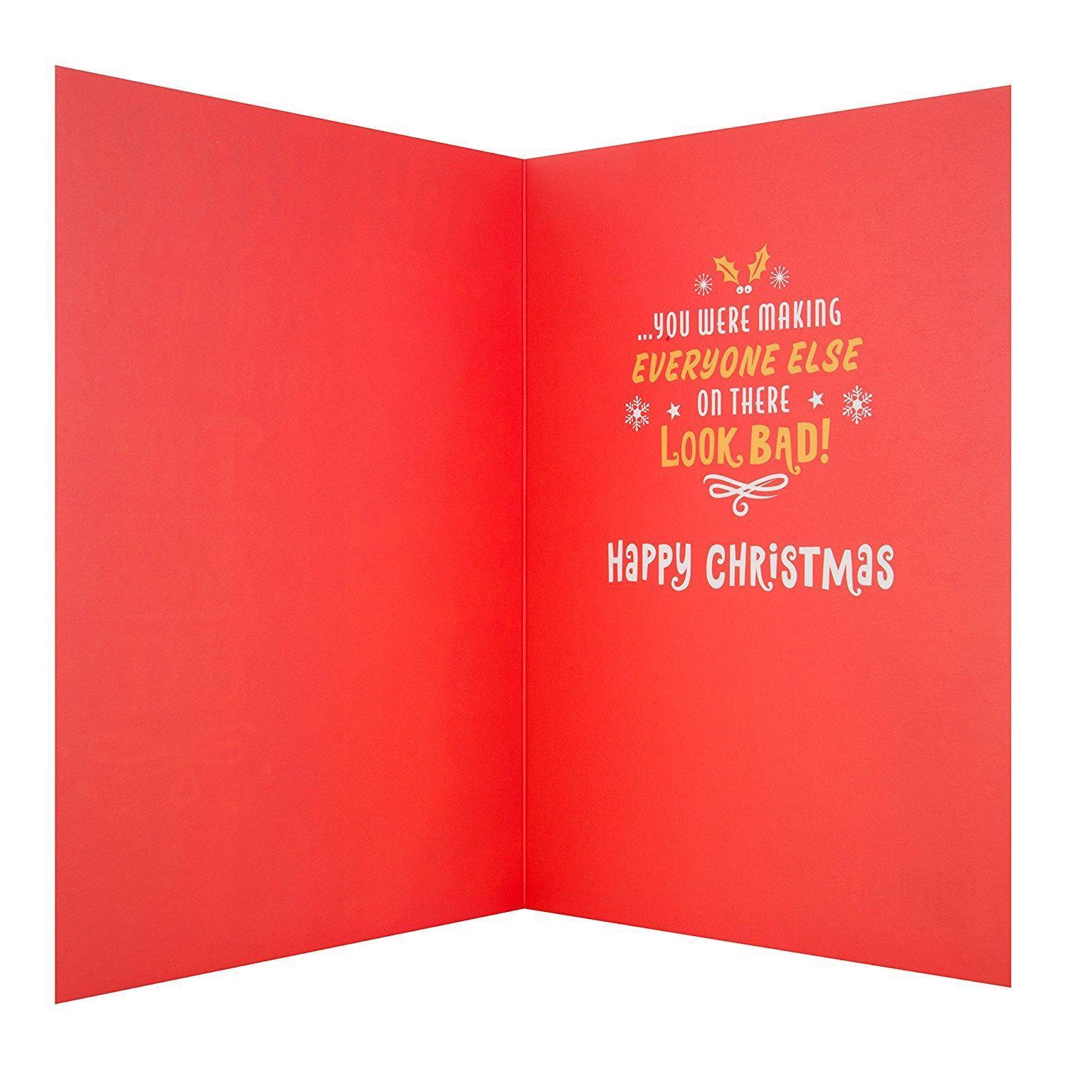 Daughter 'Nice List' Christmas Cat With Xmas Hat Card