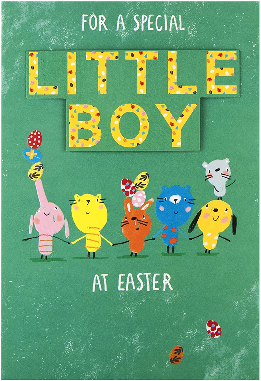 Cute Embossed Design Easter Card for a Special Little Boy