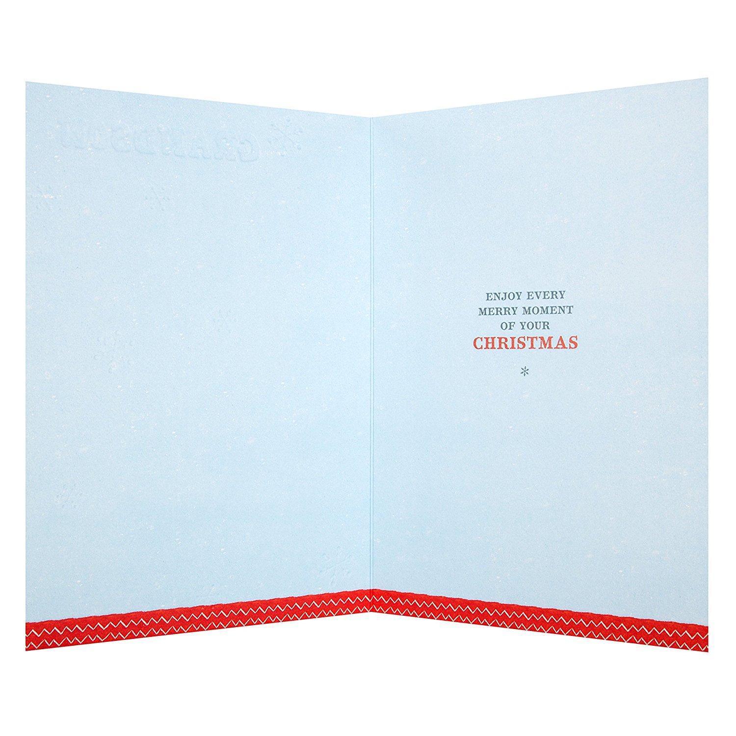 Grandson Christmas Card 'Enjoy Every Moment'