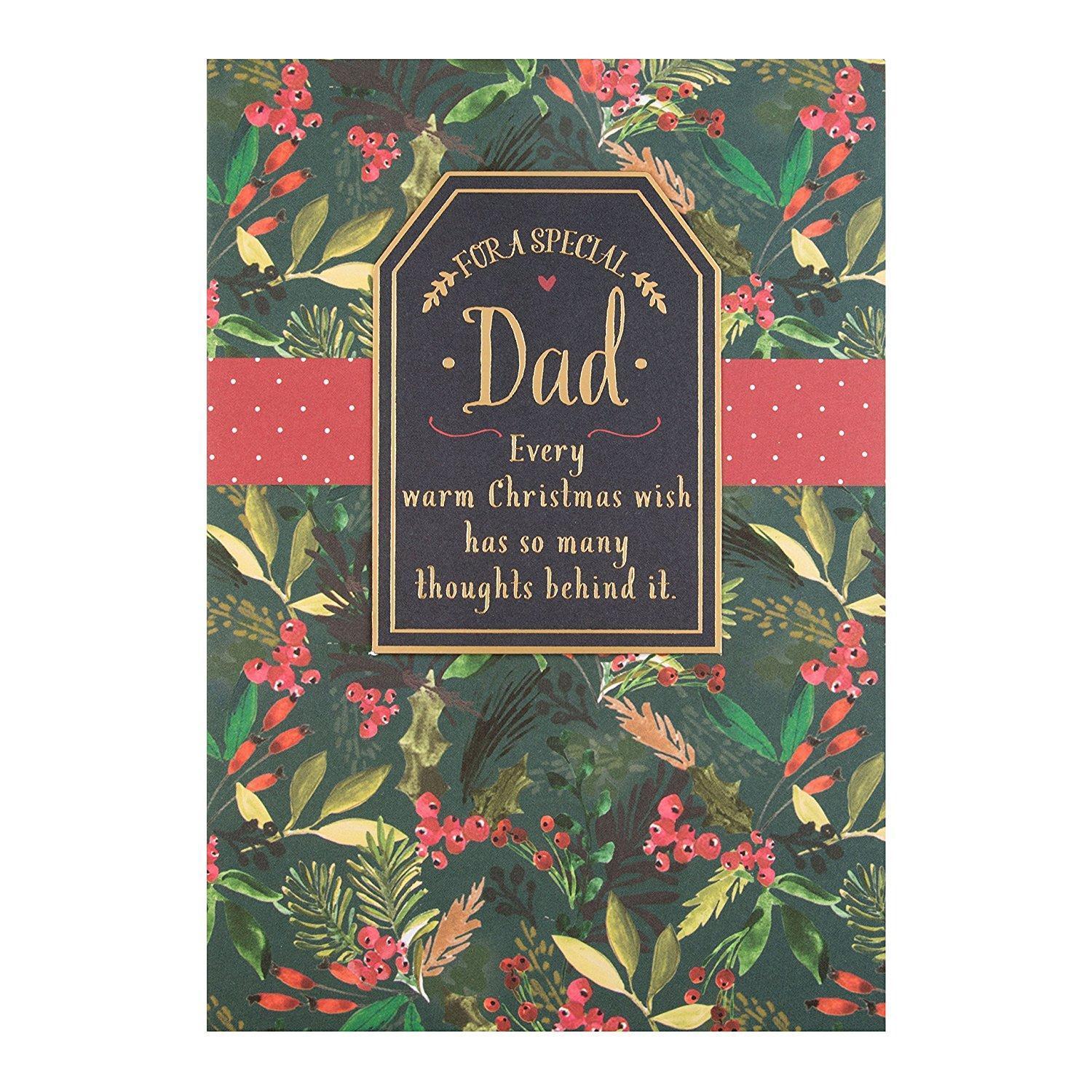 Dad "Loving Wishes" Christmas Card