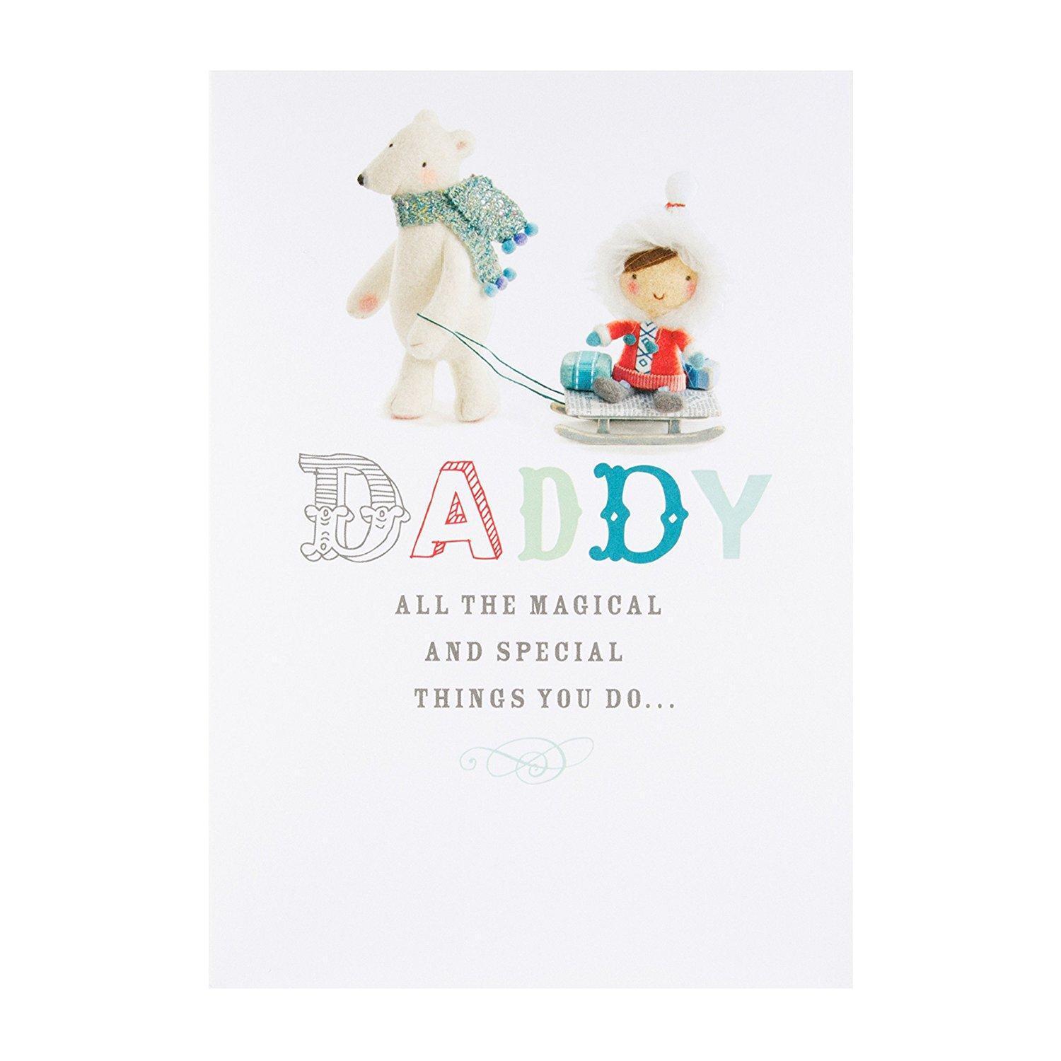 Daddy at Christmas, Christmas Greetings Card