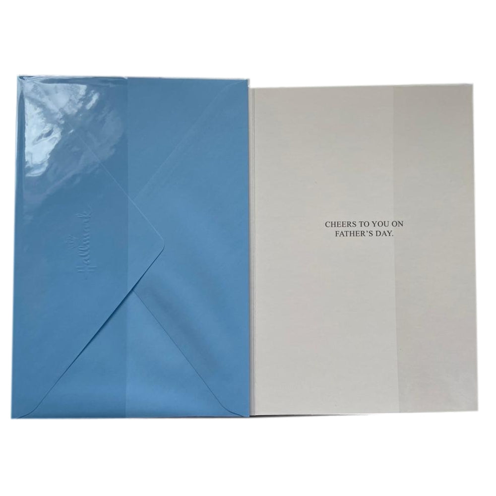 For You Dad Time Out Champagne Glass Design Father's Day Card