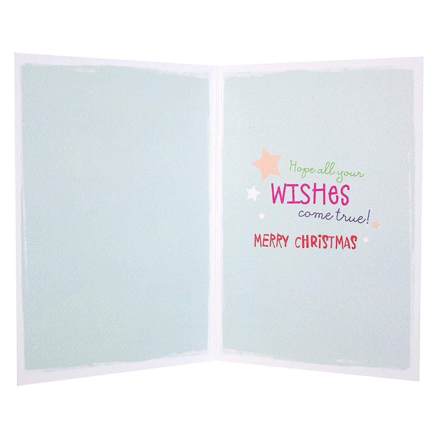 Granddaughter Gus Teddy Christmas Card
