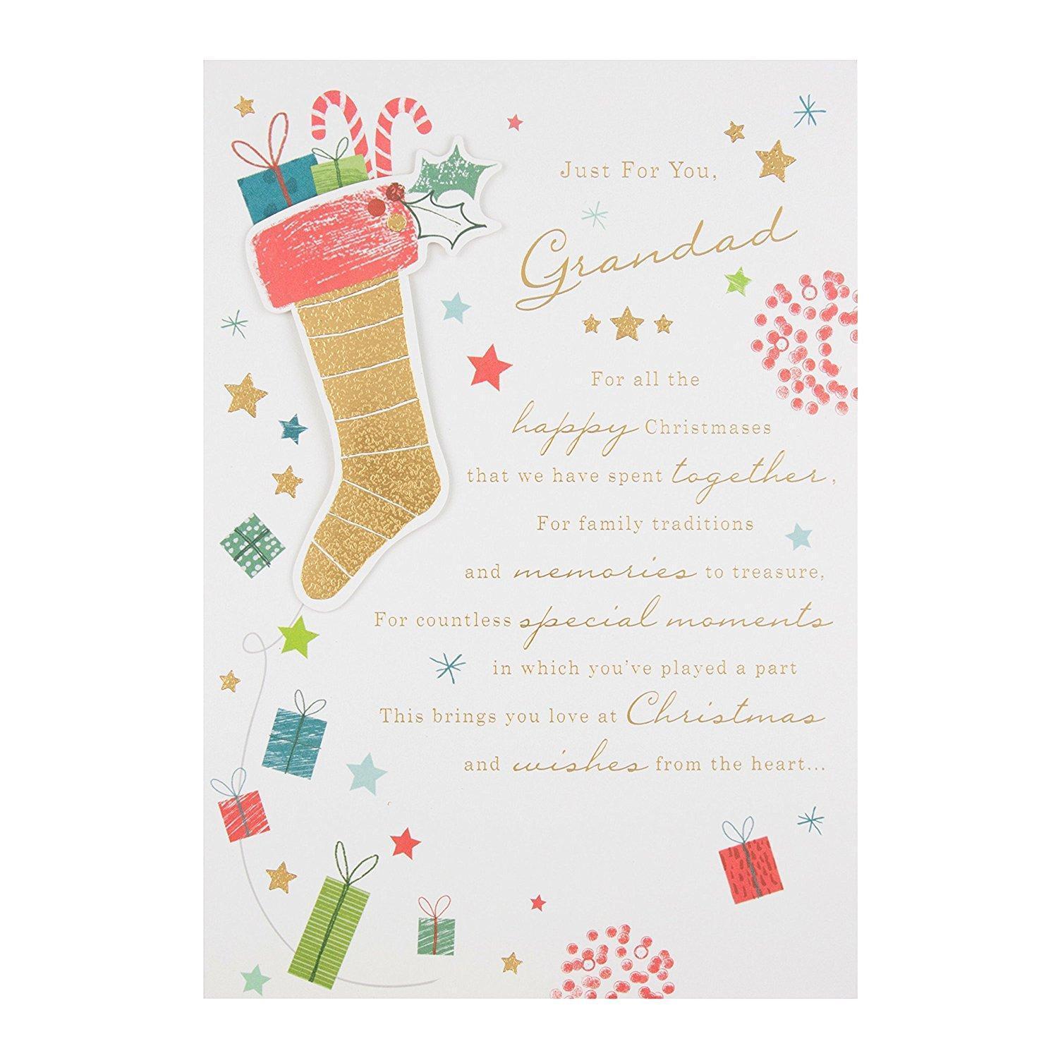 Grandad "Memories" Christmas Card