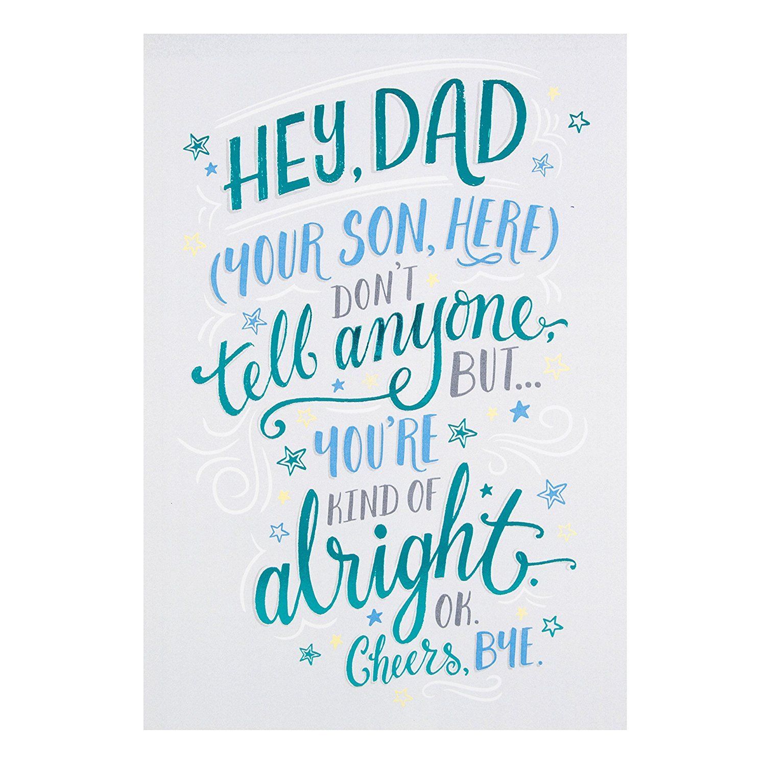 Dad Father's Day Card 'Your Son Here'