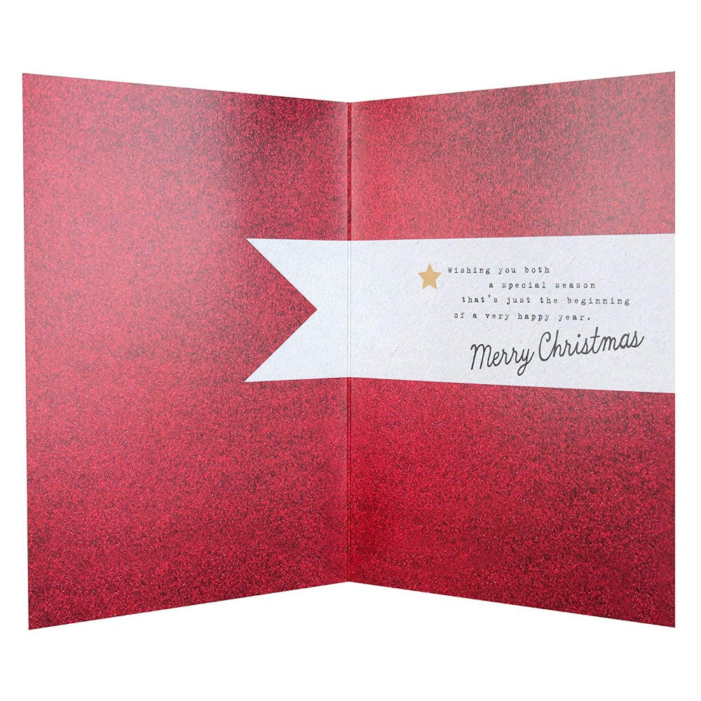 For Mum And Dad Christmas Tree Decorated Design Christmas Card