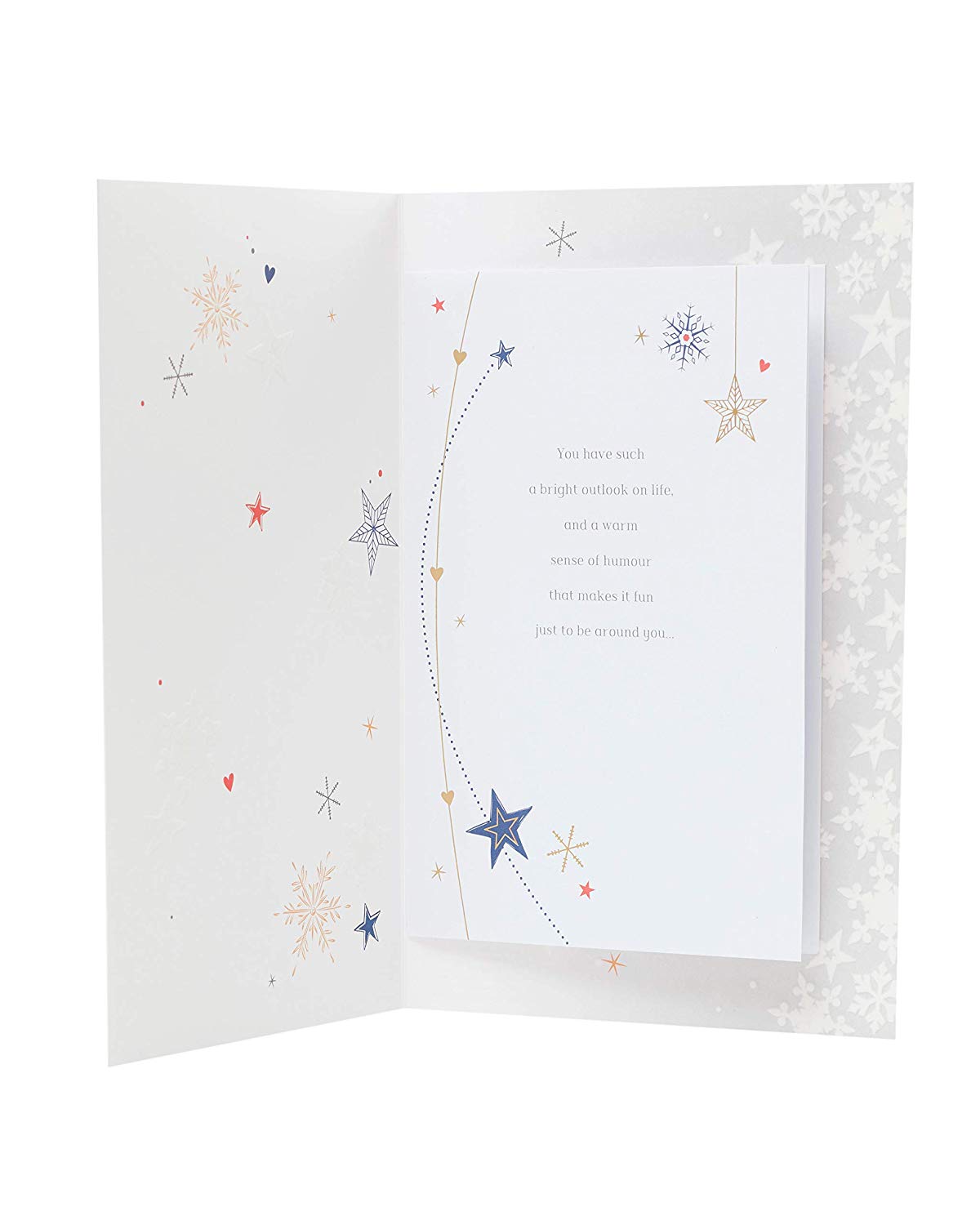 For Son Lovely Word Sparkling Stars Design Christmas Card