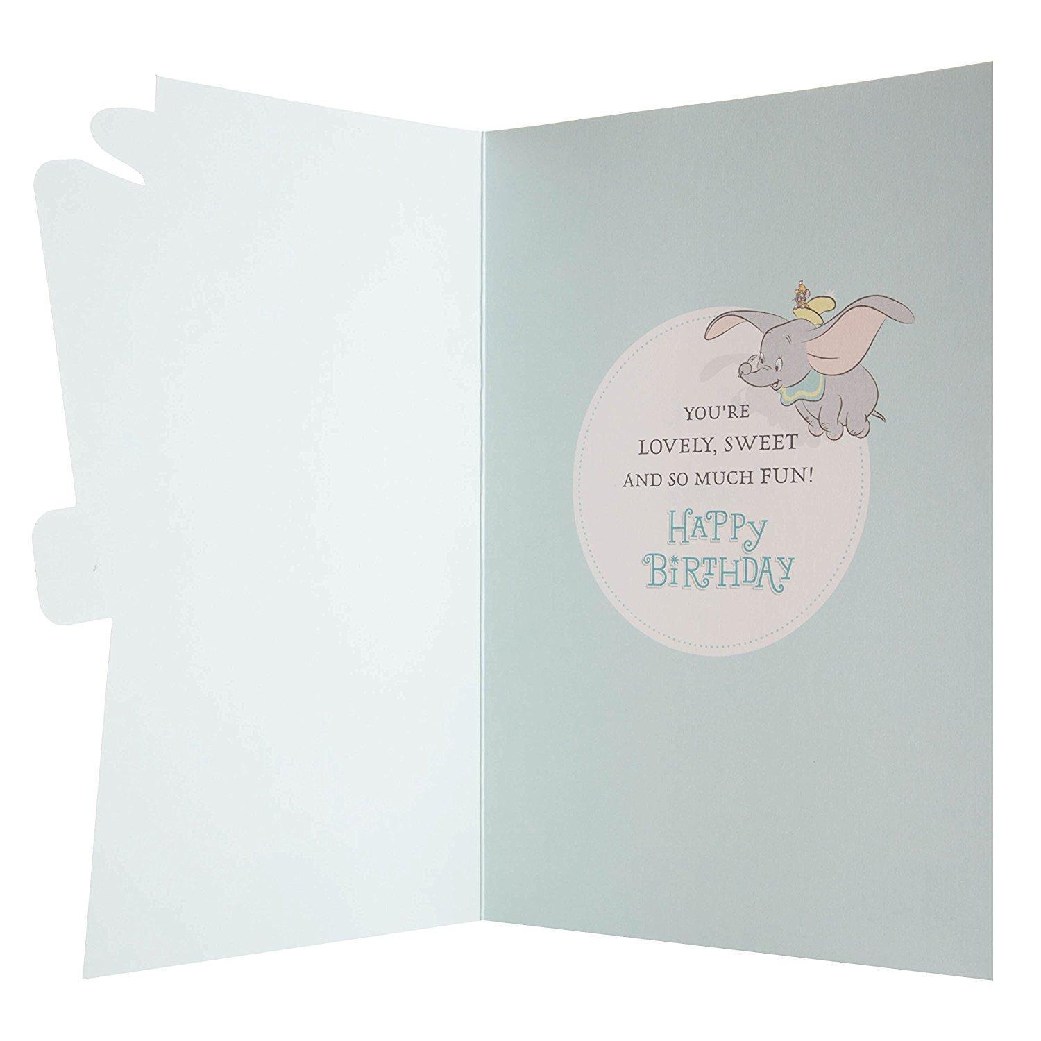 Dumbo Sweet 3D 1st Birthday Age 1 Card "For Son"