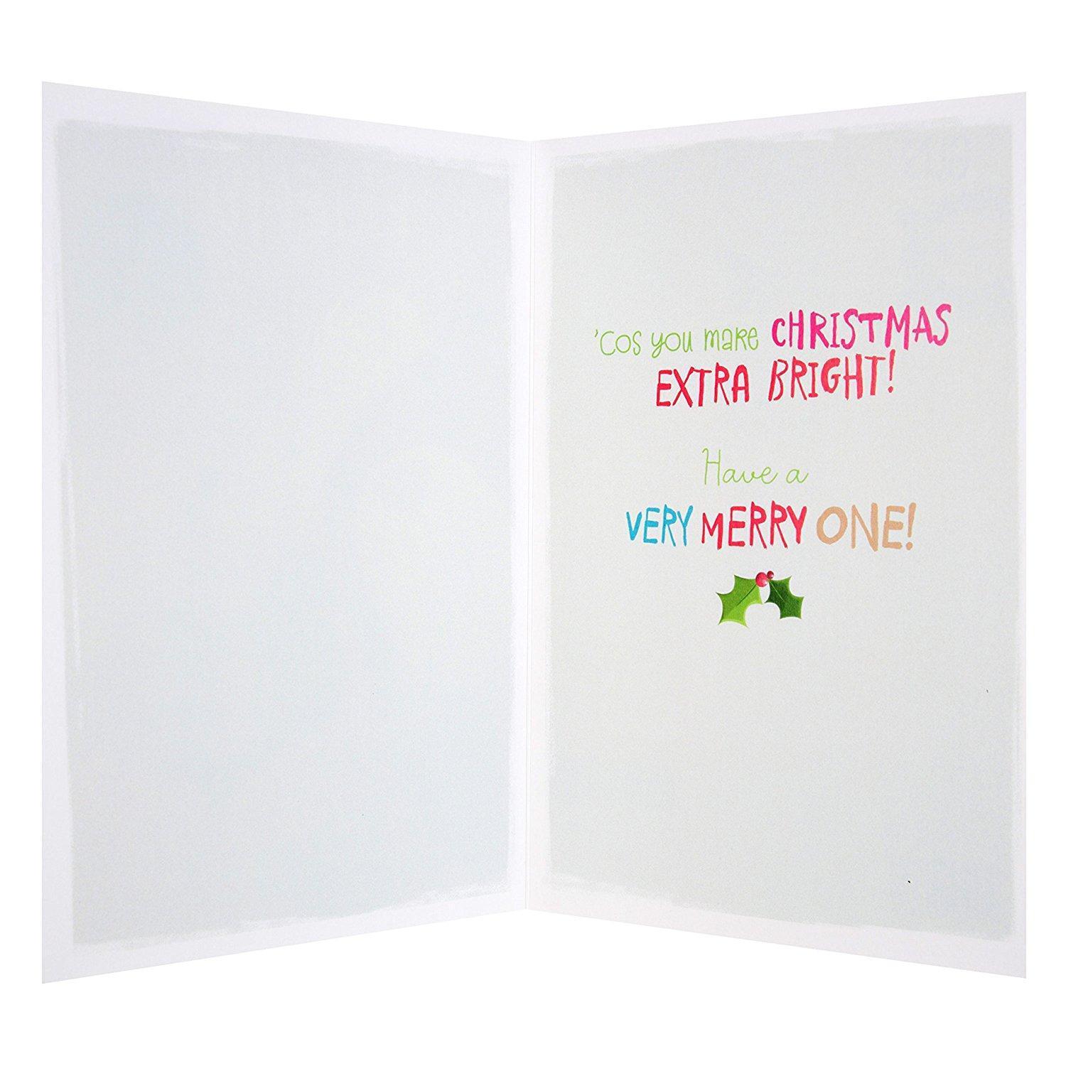 Friend Merry One Gus Teddy Design Christmas Card