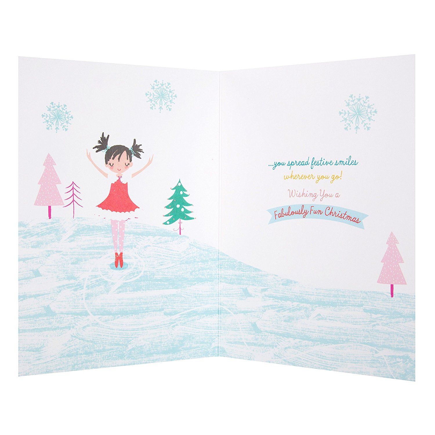 For A Magical Daughter Glitter Doll Design Christmas Card