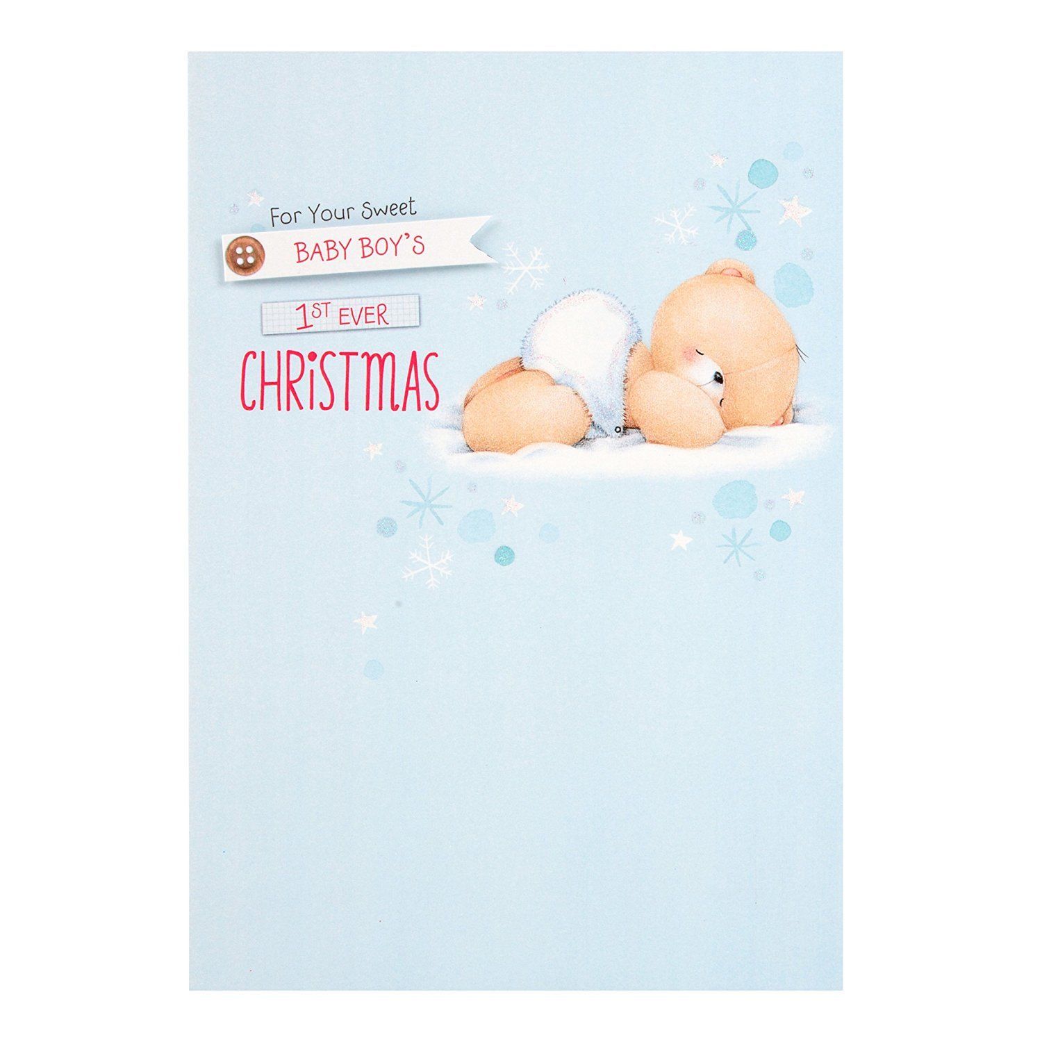 Forever Friends Christmas Card To Boy 'Happiest, Cuddliest Time'