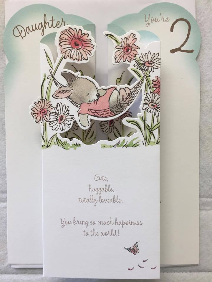 Daughter Age 2 Birthday Card
