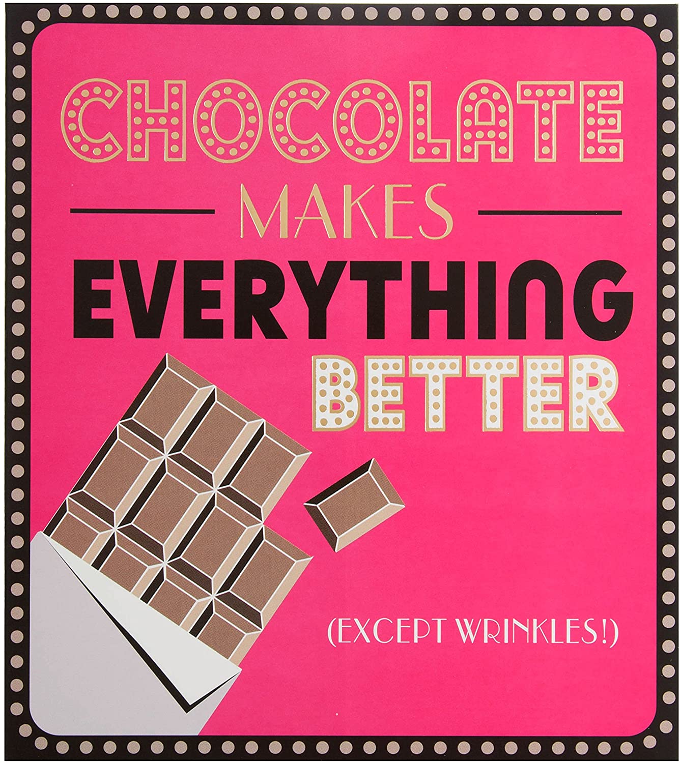 Funny Birthday Card "Chocolate"