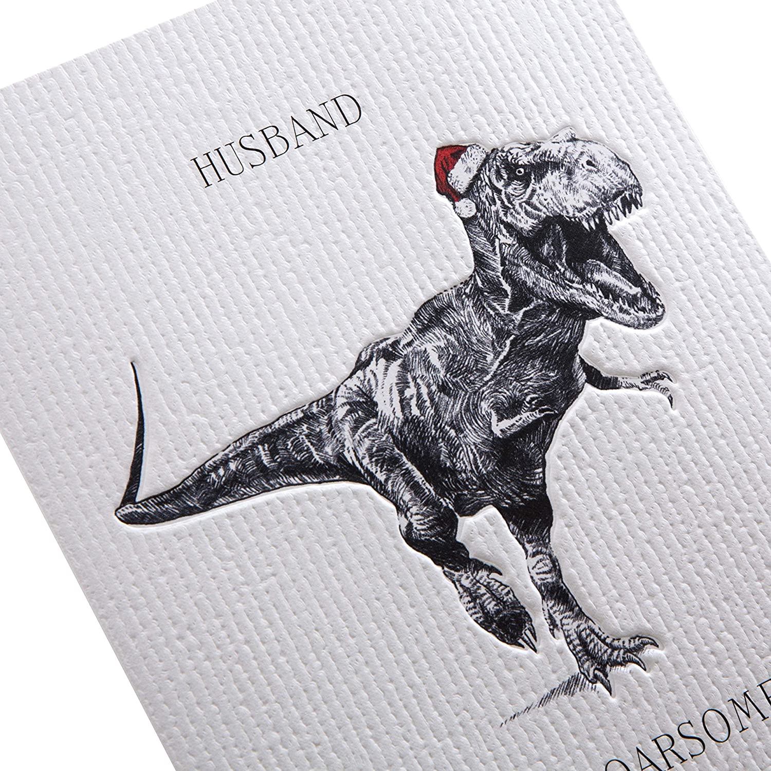 Dapper Dinosaur Design Husband Christmas Card