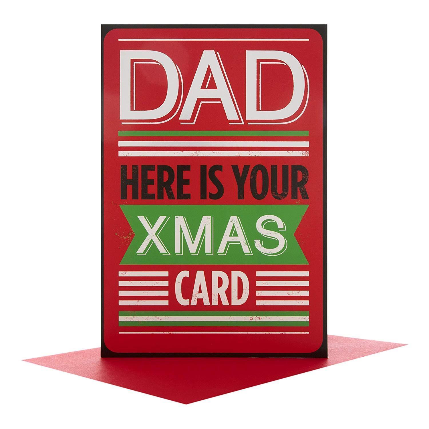 Dad Christmas Card "Funny"