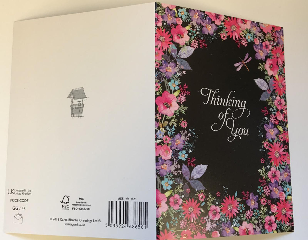 Wishing Well Birthday Card Thinking of You – Collect Cards