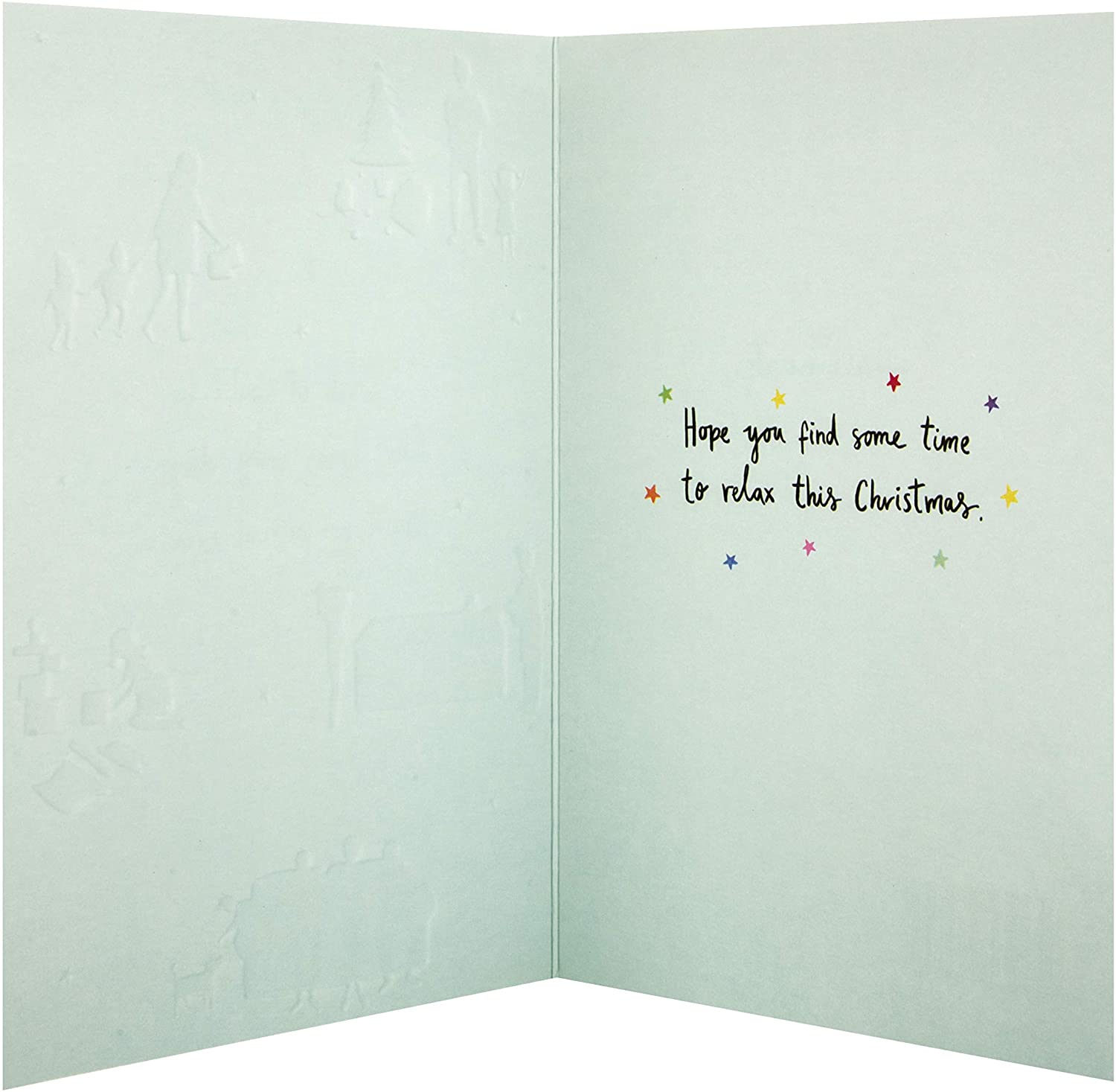 Embossed Parenthood Design Christmas Card