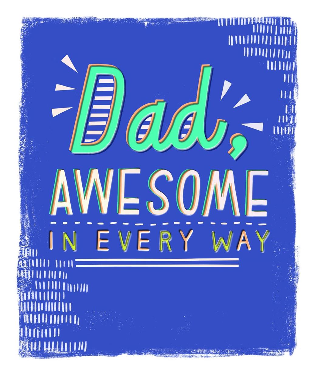Dad Awesome Birthday Card