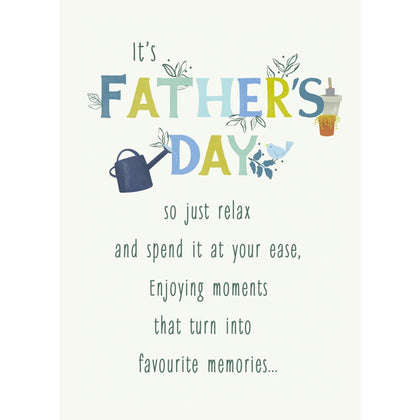 Traditional Poetic Verse Design Dad Father's Day Card