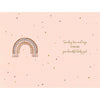 Rainbow Design Thank You for a Beautiful Baby Granddaughter Card