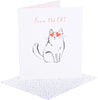 From the Cat With Heart Valentine's Day Card