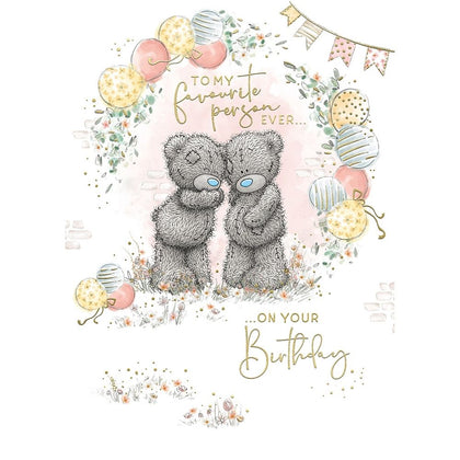 Bears And Balloons My Favourite Person Birthday Card
