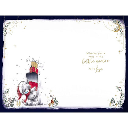 Bear With Gift Special Nephew Christmas Card