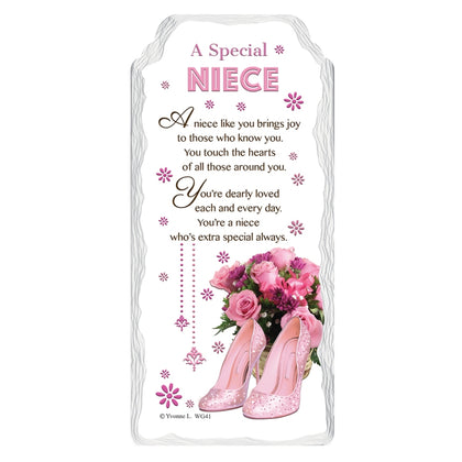 A Special Niece Sentimental Handcrafted Ceramic Plaque