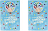 Blue Football Design Birthday Card (Pack of 2) with Badge