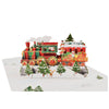 Vintage Steam Train in Snowy Scene 3D Pop Up Christmas Card