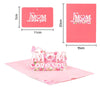 MOM Love You 3D Pop Up Greeting Card - Mother's Day Birthday