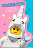 Lego Unicorn Daughter 3D Pop Up Birthday Card