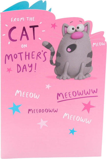Funny Cartoon Design from The Cat Mother's Day Card