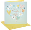 Flowers & Heart Design Daughter Birthday Card